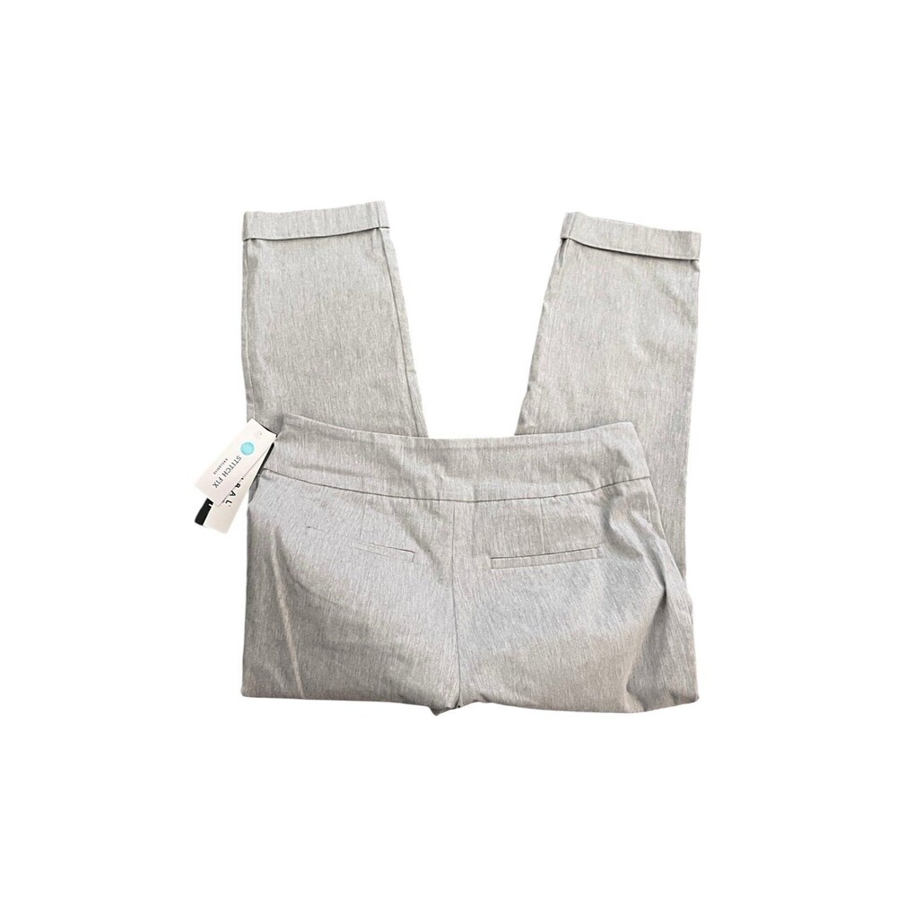 Tribal Fia Flatten It Pull On Cropped Pants Heathered Stretch Cuffed Gray 14 - Picture 3 of 9